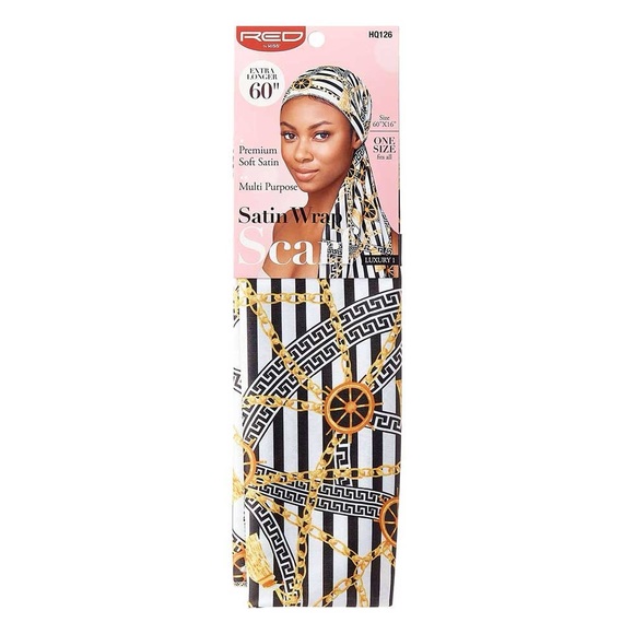Women’s Head Wrap Silky Satin Wrap Scarf 60"x16" - Picture 1 of 6